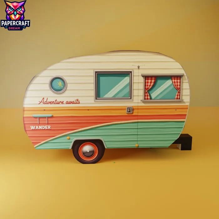 camper paper craft camper paper craft