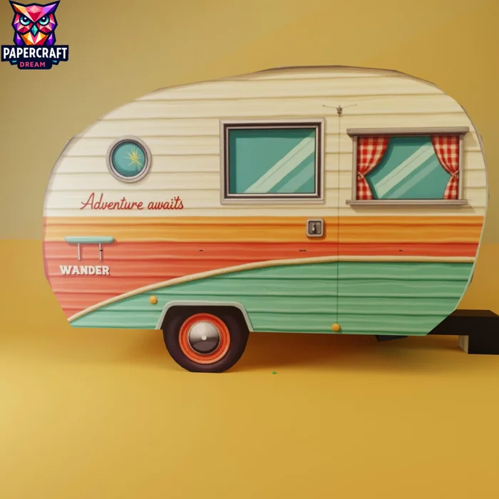 camper paper craft camper paper craft