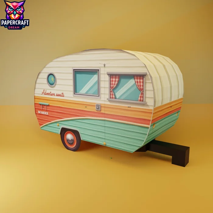 camper paper craft camper paper craft